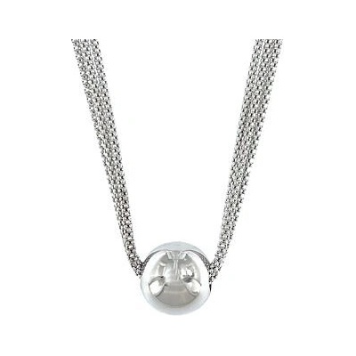 InfinitySilver Strieborný náhrdelník trojradový s guľôčkou LI09237C42+