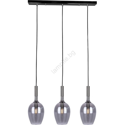 MILAGRO Пендел LUGANO 3xE14/40W/230V сив (MI2095)