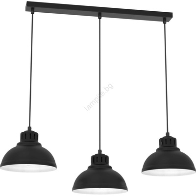 Luminex Пендел SVEN 3xE27/15W/230V черен (LU9083)