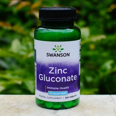 Swanson Glukonát Zinečnatý 30 mg 250 tabliet