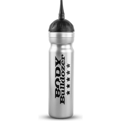 BodyBulldozer Športová fľaša BODYBULLDOZER strieborná 1000 ml - BodyBulldozer