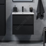 Bath Deluxe Шкаф за баня с умивалник MOLDE 60x55x46 см черен (BT0138)