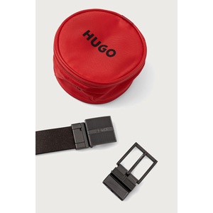 HUGO колан мъжки от кожа Garet_Soft_Gb35_pgr (50572826)