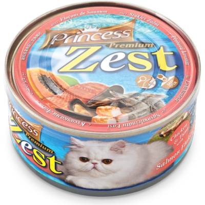 Petnutrition Консерва за котки с пилешко, риба тон и сьомга Princess Premium Zest 170гр