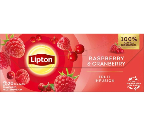 Lipton Raspberry with Cranberry 20 sáčkov