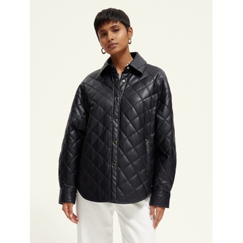 Scotch & Soda Черно дамско кожено яке Scotch & Soda Scotch & Soda | Cheren | ЖЕНИ | S