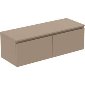 Ideal Standard Finesse - Шкафче за умивалник, 120x44x39 см, 2 чекмеджета, Matt Greige E3425UP (E3425UP)