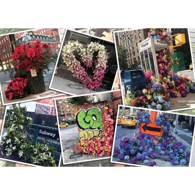 Ravensburger - Puzzle NYC flash of flowers - 1 000 piese