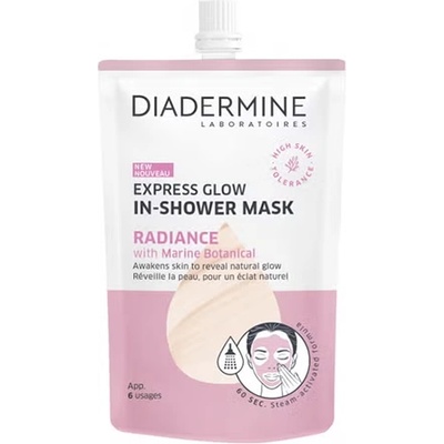 Diadermine Express Glow In-Shower Mask Radiance маска за сияние под душа унисекс 50 мл