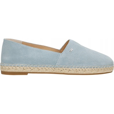 Světle modré dámské espadrilky ze štípenky