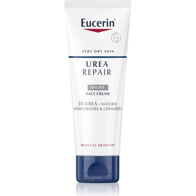 Eucerin UreaRepair Night Cream нощен крем за лице, врат и деколкте без парфюм 50ml