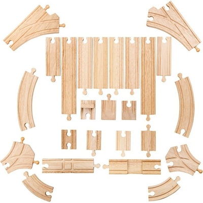 koľaje Bigjigs Set 25 dielov