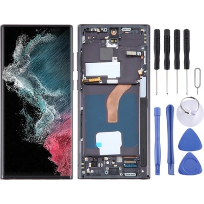 Samsung OLED Дисплей + Тъч Скрийн с Рамка за Samsung Galaxy S22 Ultra 5G (SM-S908B/S908U)