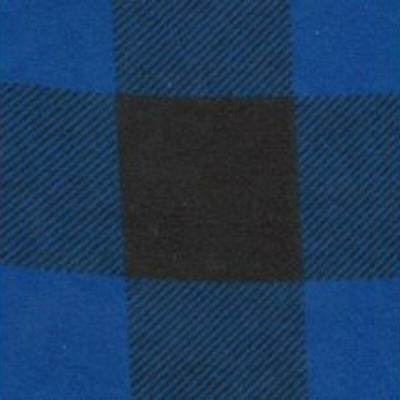 Bavlněná flanelová látka Kostka Modrá 4x4 cm