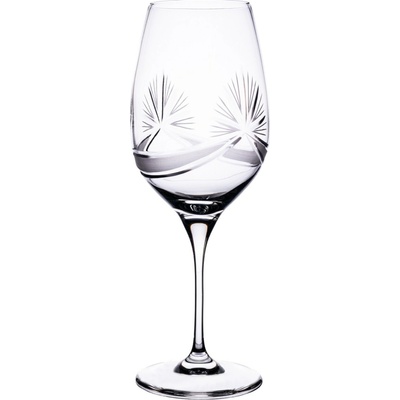 BOHEMIA CRYSTAL Broušené sklenice na červené víno Bohemia Crystal Fiona brus Mašle 6 x 450 ml