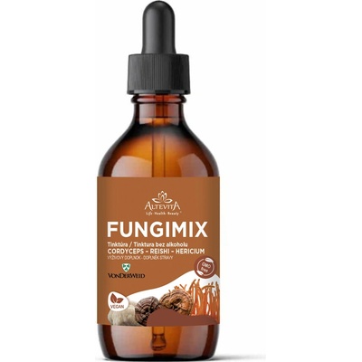Vonderweid FungiMix zmes funkčných hubových tinktúr bez alkoholu 100 ml