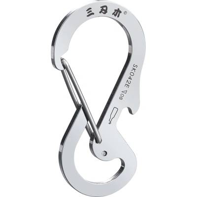 Sanrenmu Ключодържател карабинер от неръждаема стомана SK042Е (d-32-128-4785)