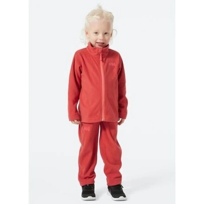 Helly Hansen dětský fleecový set mikiny a tepláků poppy red