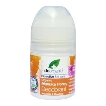 Dr. Organic Антибактериален дезодорант мед от Манука , Dr. Organic Manuka Honey Deodorant, 50ml
