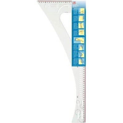 Krejčovský příložník / pravítko Prym délka 60 cm - transparent – Zboží Dáma