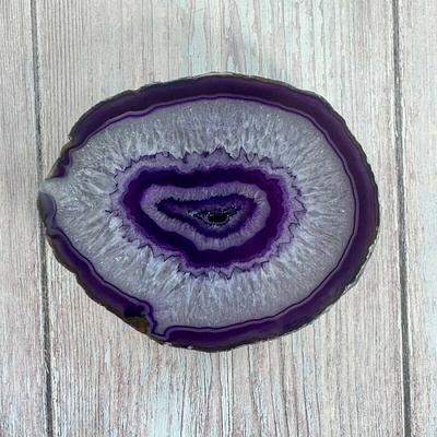 Nefertitis Achát leštěný plátek 35 NF60674 - cca 12,7 x 10,5 cm, 540 g