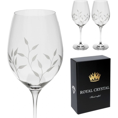 Rona Royal Gold LÍSTKY sklenice na červené víno 2 x 470 ml