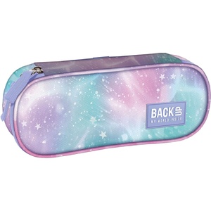BackUP Овален ученически несесер BackUp A - Stardust, 1 цип (92901)
