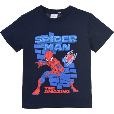 Tričko SPIDERMAN SC ye 10273 tm. modré flat