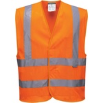Portwest hi-vis c370 / Светлоотразителна мрежеста жилетка - hv Оранжева 4xl/5xl (c370orr4x/5x)