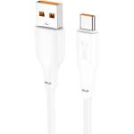 hoco. X96 Force 100W зарядно устройство с кабел USB-A - Type-C, бял, 1 м