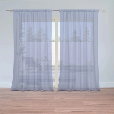 Sablio Záclony Fialovomodrá: 2ks 150x250cm