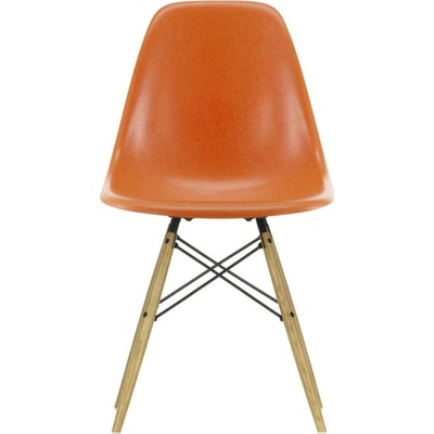 Vitra Eames Fiberglass DSW red orange / ash