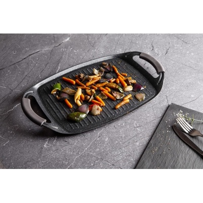 BerlingerHaus Grilovací deska s mramorovým povrchem Carbon PRO Line 47 cm