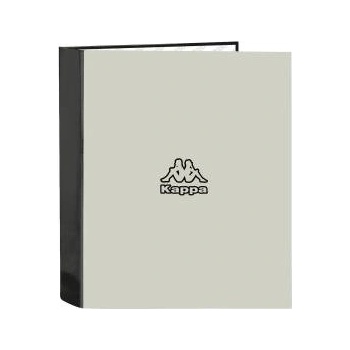 Kappa Папка с пръстени Kappa Grey Черен Сив A4 27 x 33 x 6 cm