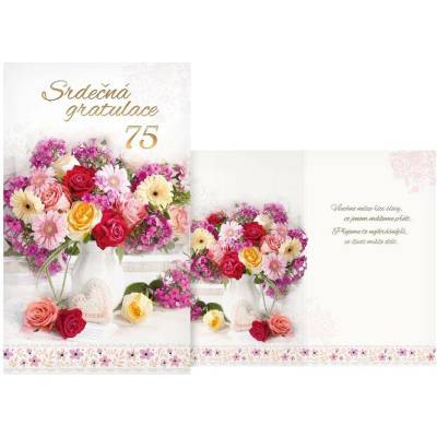 UNIPAP přání k narozeninám 75 M11-536 T PRANI_T_2253 549668