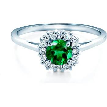 Image 1 of SAVICKI Годежен пръстен savicki: бяло злато, смарагд