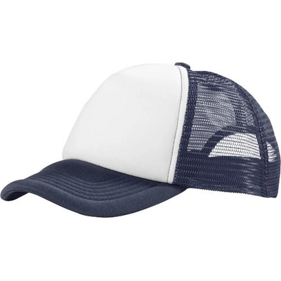 Trucker s 5 panelmi Námornícka modrá / Biela
