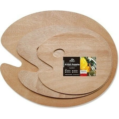 Dřevěná paleta oválná Phoenix - 20 x 30 cm – Zboží Dáma