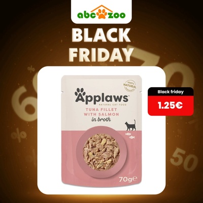 Applaws cat s tuniakom a lososom vo vývare 70 g