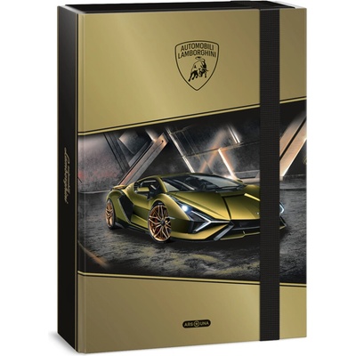 Ars Una školský box A4 Lamborghini 26 gold