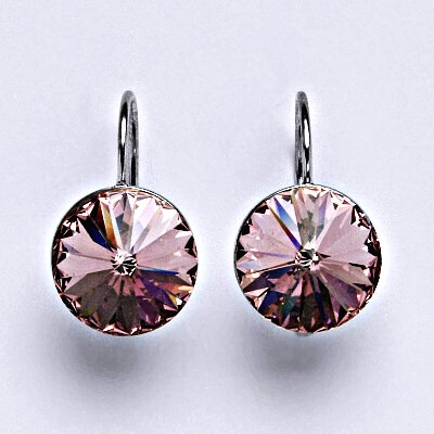 Čištín se Swarovski krystaly Rivoli light rose NK 1468