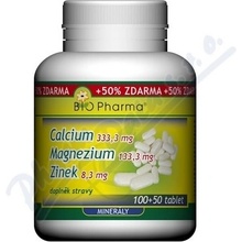 Calcium 333mg+Magnezium 133mg+Zinek 8mg 100+50 tablet