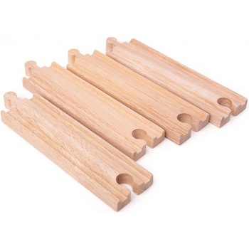 Bigjigs Rail Dlhé kruhové koľaje 17cm 4ks