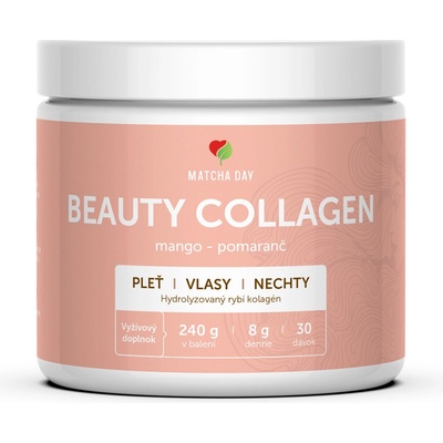 Beauty kolagen pre vlasy, nechty a pleť 240 g mango-pomaranč