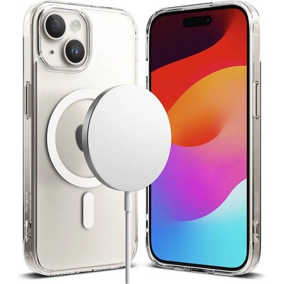 Ringke Fusion Magnetic Case - хибриден кейс с висока степен на защита с MagSafe за iPhone 15 (прозрачен-мат)