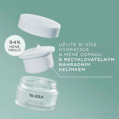 Medik8 Total Moisture Daily Facial Cream náhradní náplň 50 ml