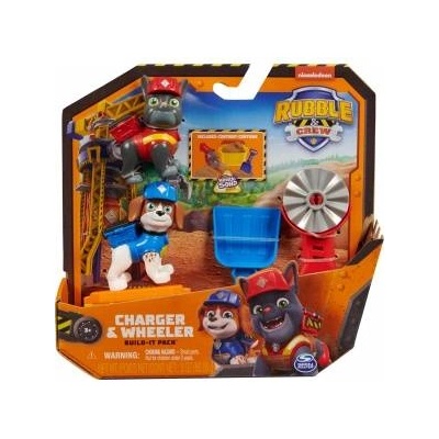 Spin Master Paw Patrol Charger y Wheeler Rubble & Crew pack 2 figures