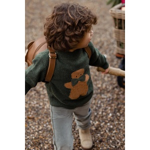 Donsje Вълнен бебешки пуловер Denn Merino Wool Sweater Gingerbread (4083506)