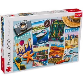 Trefl Пъзел Trefl от 1000 части - Картички от дестинации (10714)