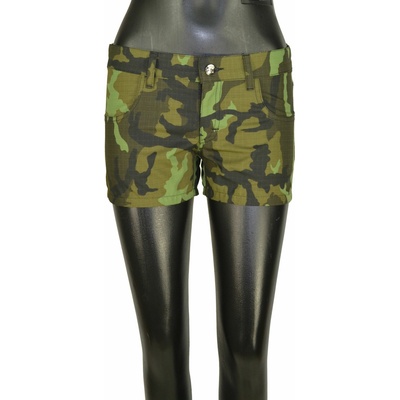 Punk mini kraťasy maskáč ripstop
